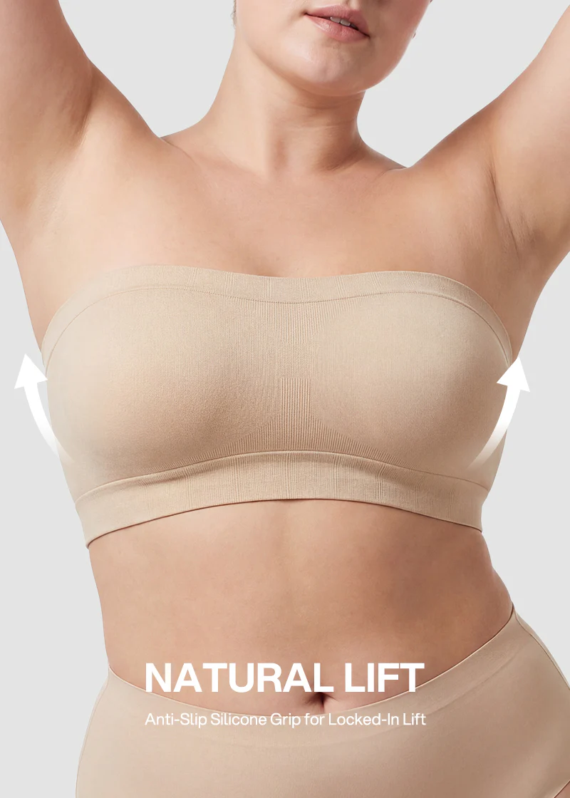 Stay‑Put Wireless Seamless Bandeau Bra - Image 5