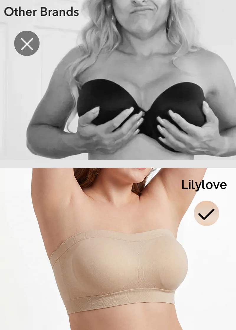 Stay‑Put Wireless Seamless Bandeau Bra - Image 8