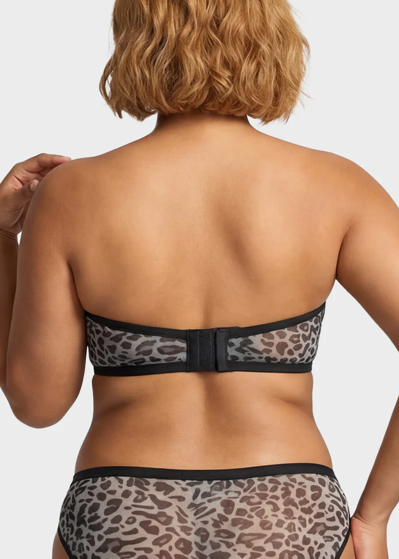 Strapless Mesh Balconette Underwire Bra - Image 18