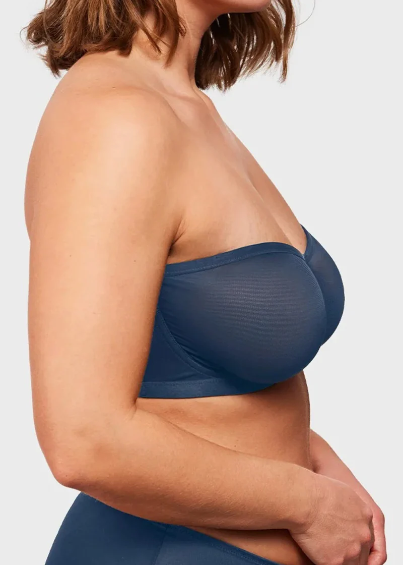 Strapless Mesh Balconette Underwire Bra - Image 23