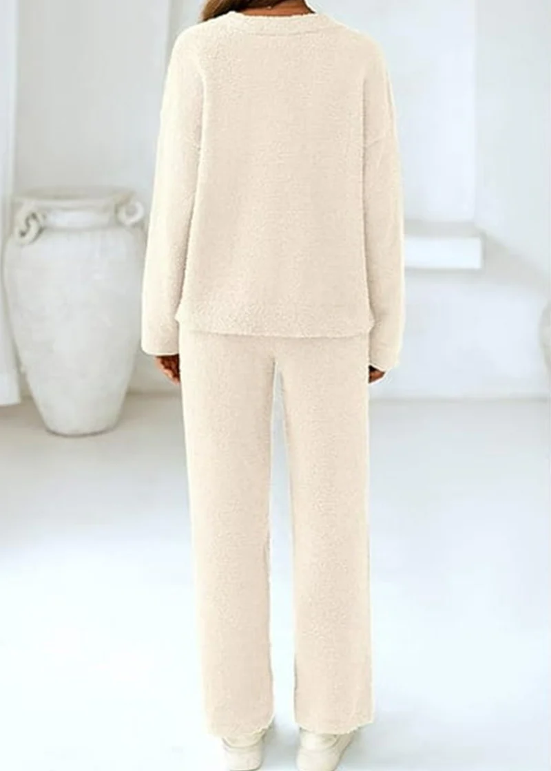 Teddy 2-Piece V-Neck Lounge Set - Image 6