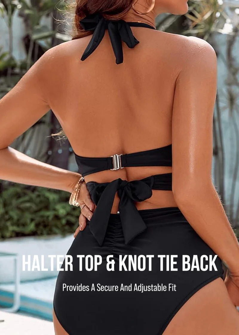 Tummy Control Bathing Suits Modest High Waisted Bikini Sets - Image 13