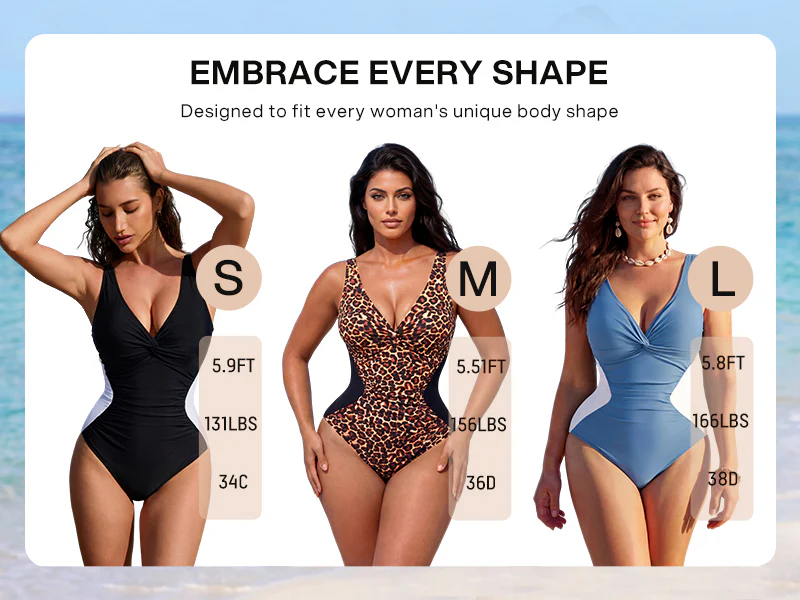 [Run One Size Smaller] Hourglass™ Twist Front Tummy Control One-Piece Swimsuit - Image 14