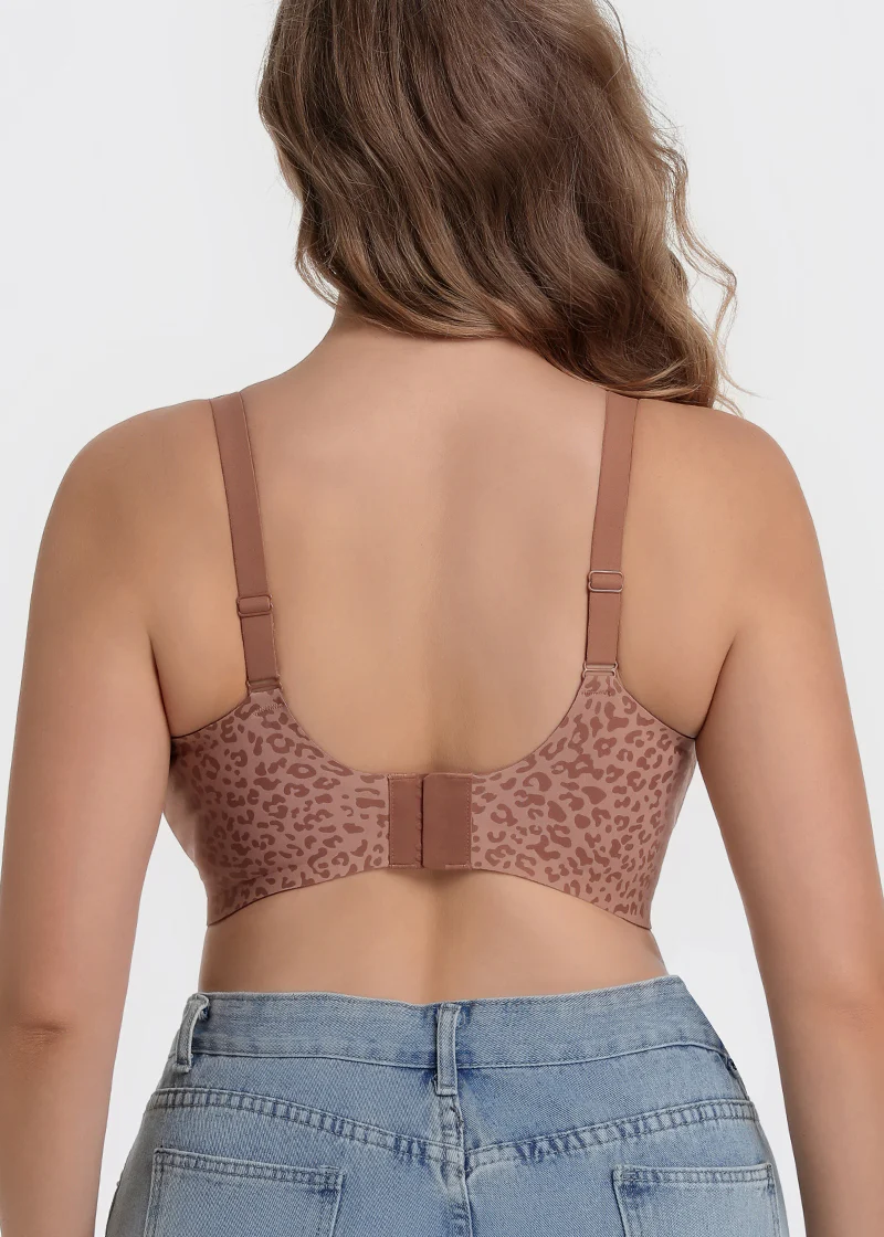 Wireless Leopard V-Neck Contour Bra - Image 3