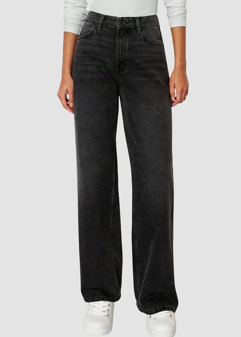 Women’s Minimalist High-Waist Stretch Wide-Leg Jeans - Image 12