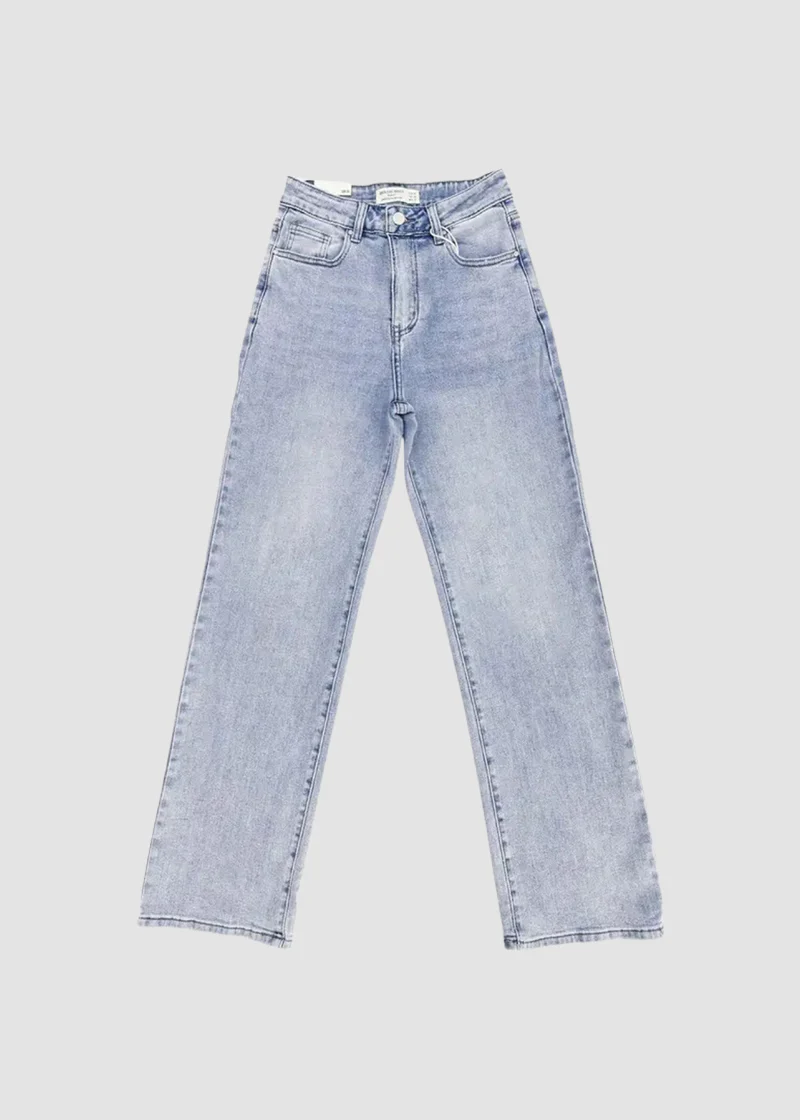 Women’s Minimalist High-Waist Stretch Wide-Leg Jeans - Image 8
