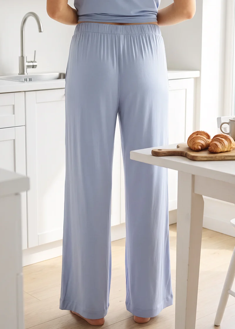 Women's Breathable Pajama Set with T-Shirt & Pocket Pants - Image 7