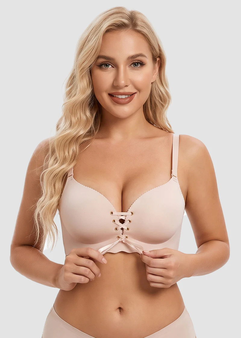 Women's Drawstring Push-Up Comfort Bra - Image 11