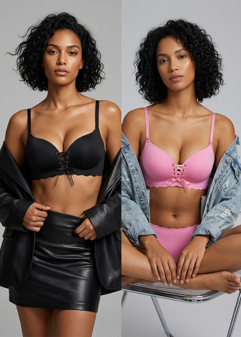 Women's Drawstring Push-Up Comfort Bra - Image 2