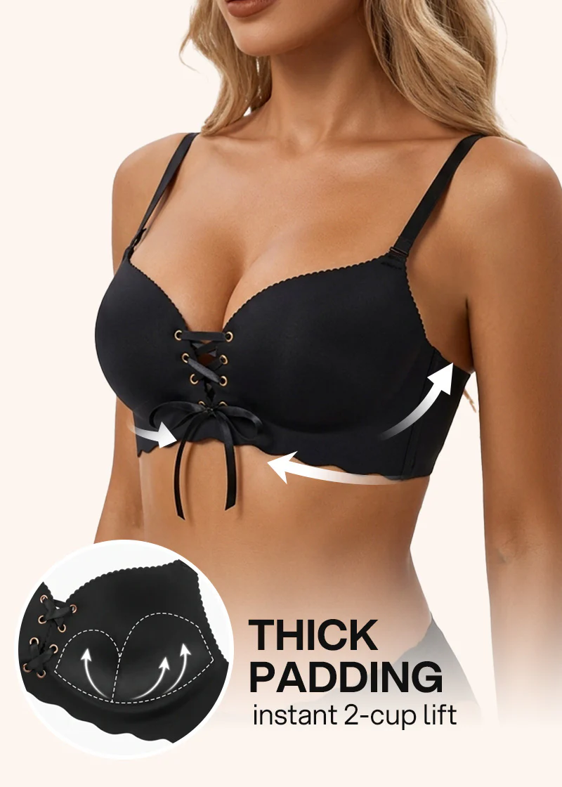 Women's Drawstring Push-Up Comfort Bra - Image 5