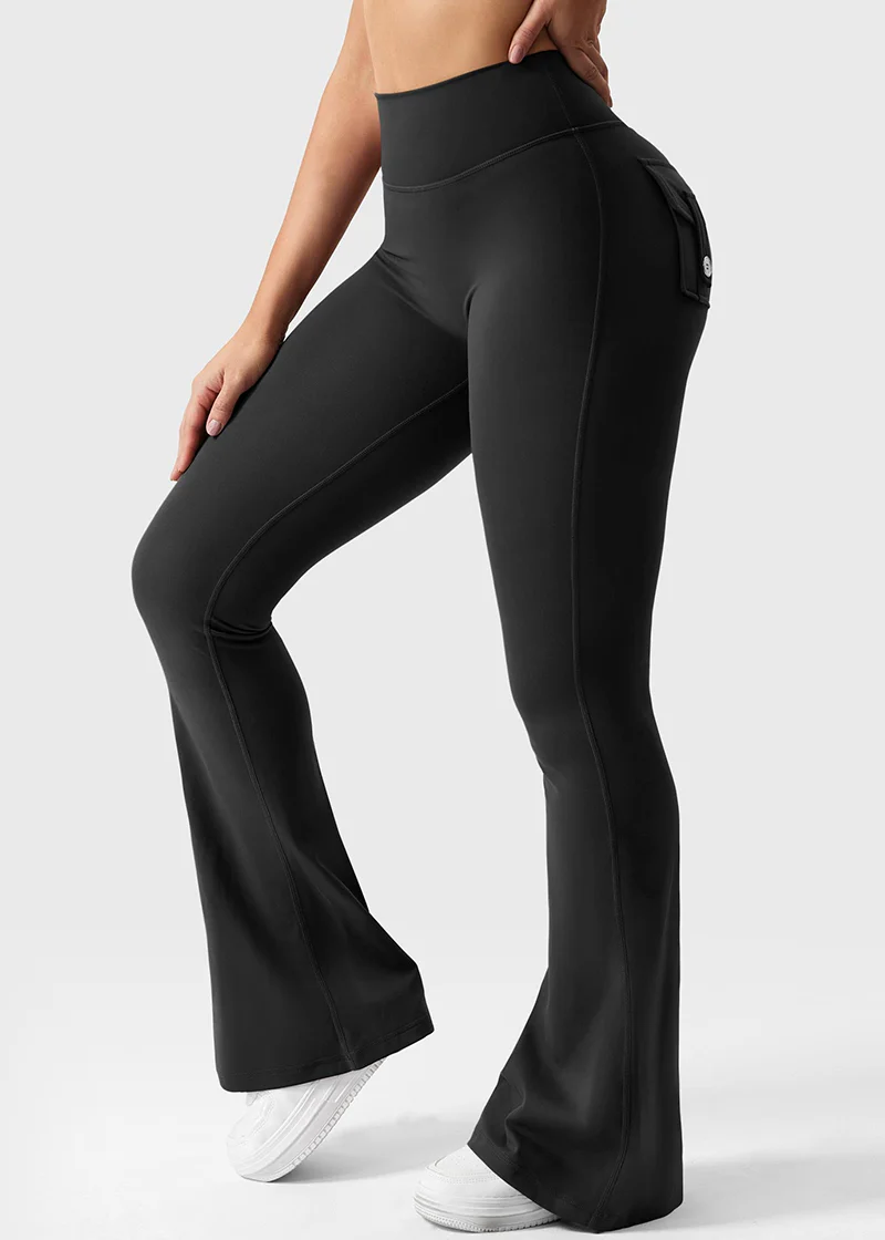 Y2K High-Waisted Cargo Leggings with Butt-Lifting Fit & Pockets - Image 3